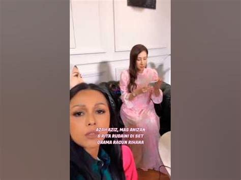 azah aziz rita rudaini mas anizan  set drama racun rihanna youtube