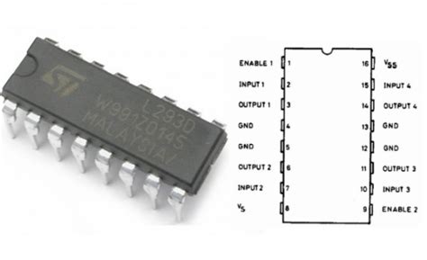 How IC L293D runs a motor? | JAY Robotics's Blog