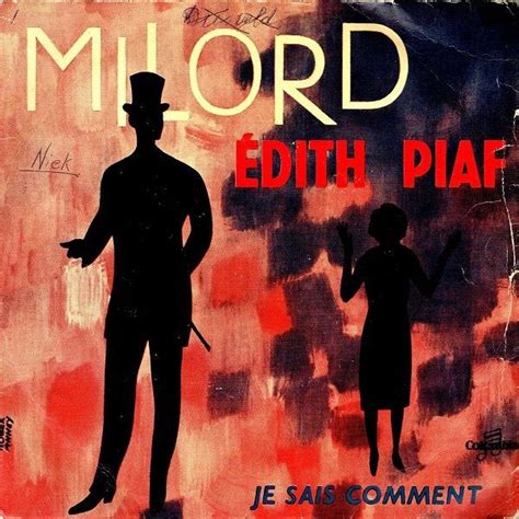 Piaf Edith Milord Single Ad Vinyl