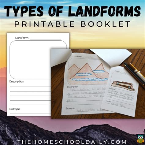 Types of Landforms Project - The Homeschool Daily