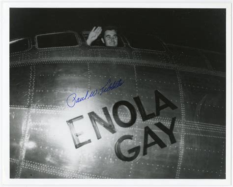 Lot Paul Tibbets Signed Enola Gay Photo