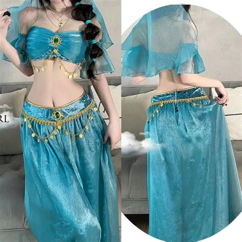 Gorgeous Aladdin costume adult female Princess Jasmine costume set – WebCosplay.com