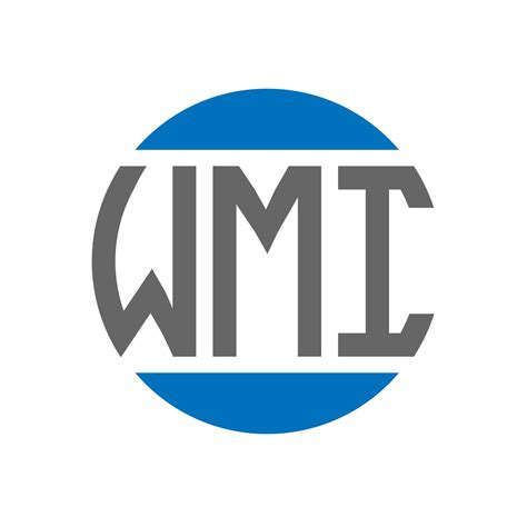 wmi letter logo design  white background wmi creative initials