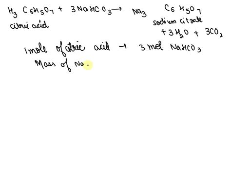 SOLVED Calculate The Amount In Grams Of Citric Acid That You Would