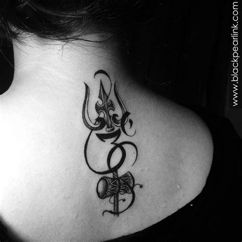 Graceful Trishul Tattoos For Lord Shiva Devotees