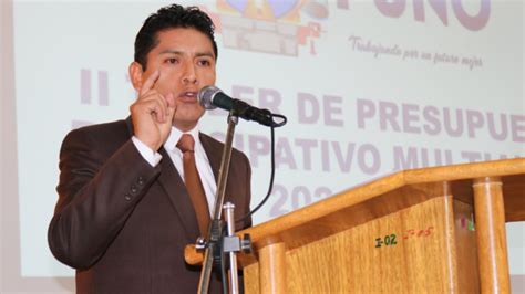 Alcalde De Puno Particip Activamente Del Ii Taller De Presupuesto