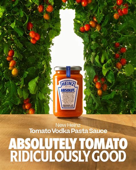 Heinz Partners Absolut To Recreate Famed Bottle Ads For New Vodka Pasta Sauce