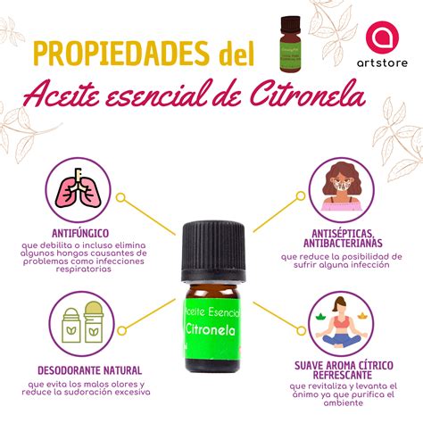 Aceite Esencial De Citronela Ml Artstore Per