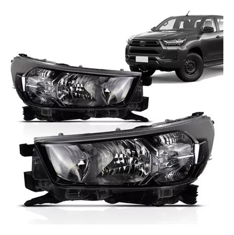 Farol Hilux 2021 2022 2023 Elétrico Sem Led