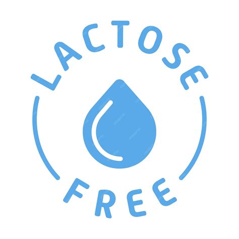 Premium Vector | Lactose free label Sticker tag diet drop fermented