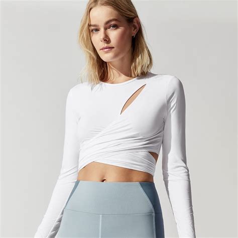 Glow Wrap Top Thời Trang Thời Trang Nữ Áo Nữ