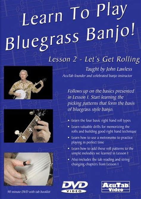 Learn To Play Bluegrass Banjo Lesson 2 Lets Get Rolling Dvd