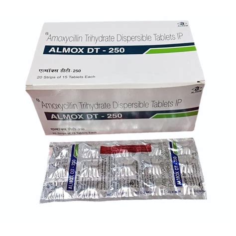 Amoxicillin Trihydrate Dispersible Tablets IP 250 Mg At Rs 40 Stripe