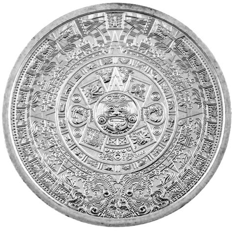 Oz Silber Aztekenkalender Welt Der Numismatik