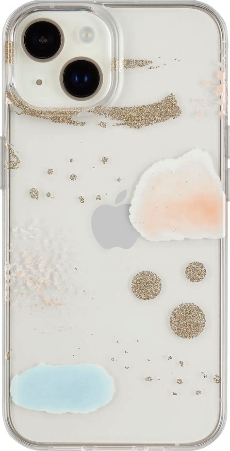 Insignia™ Hard Shell Case For Iphone 14 Plus Abstract Glitter Ns 14mtpcso2 Best Buy