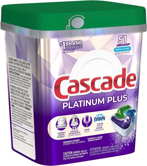 Amazon Cascade Platinum Plus Action Pacs Dishwasher Detergent