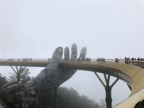 Golden bridge in Vietnam : r/pics