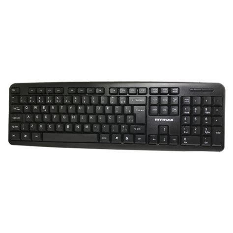 Teclado Standard USB ABNT II Preto Mymax Do Brasil