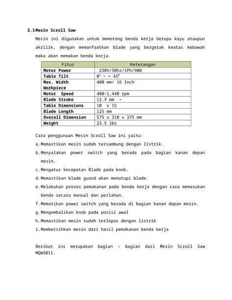 DOCX Mesin Bor Dann Scroll Saw DOKUMEN TIPS