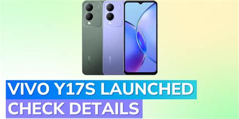 Vivo Y17s Launched Check Price Specs Design And Availability Editorji