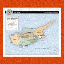 Administrative divisions map of Cyprus - 2010 | Maps of Cyprus | Maps ...