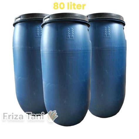 Tong Air Biru Tong 80liter Komposter Biru Tempat Sampah Biru