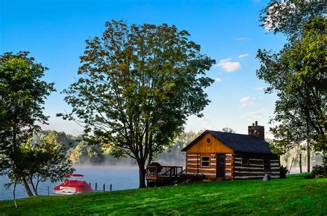 Cabin at the lake Photograph by Brian Stevens - Pixels