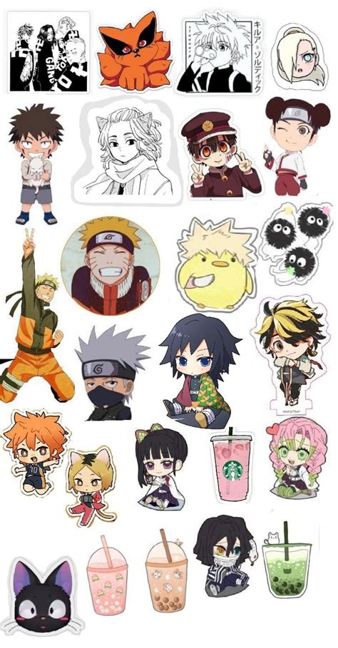 Pin de anime | Anime stickers, Cute laptop stickers, Anime printables