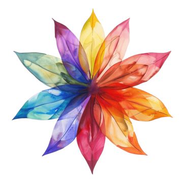 Beautiful Star Shaped Flower Painting Star Shaped Flower Pink Blue