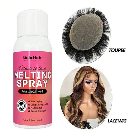 Lace Melting And Holding Spray Glue Less Hair Adhesive For Wigs Lace