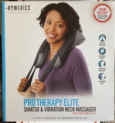 New Homedics Dual Comfort Pro Nms Shiatsu And Vibration Neck