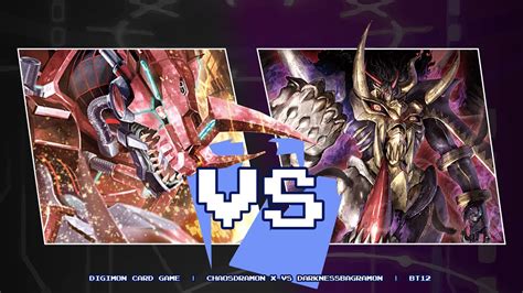 Digimon Card Game Chaosdramon X Vs DarknessBagramon BT12 YouTube