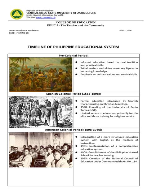 Timeline Pdf Philippines