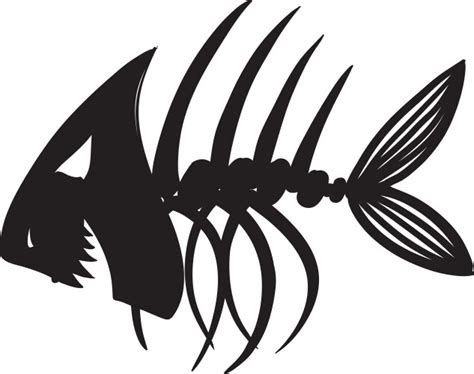 Fish Skeleton Vector Images Over 8 100