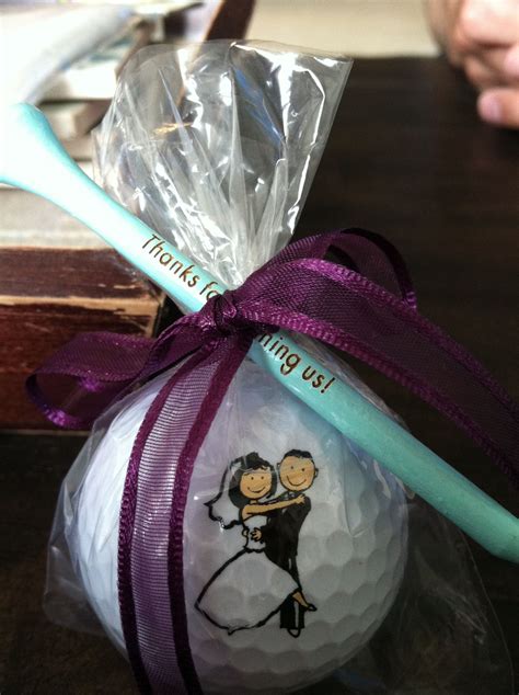 Diy Wedding Favors Order Personalized Golf Balls And Tees Tie Up