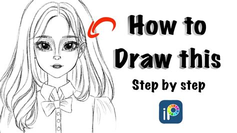 How Draw A Beautiful Girl Sketch In Ibis Paint X Ibis Paint X