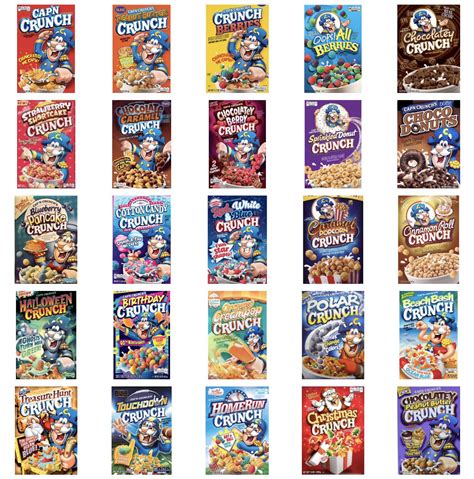 All Cap'n Crunch Cereal Flavors : r/capn_crunch_berries