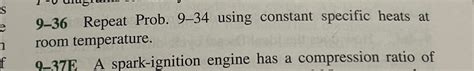 Solved 9 36 ﻿repeat Prob 9 34 ﻿using Constant Specific