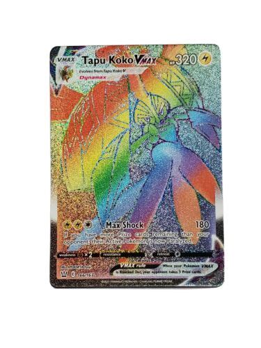 Tapu Koko VMAX 166 163 Battle Styles Pokemon Card RAINBOW SECRET RARE