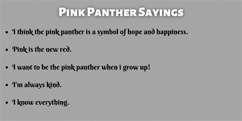 400+ Inspiring Pink Panther Sayings For Inspiration