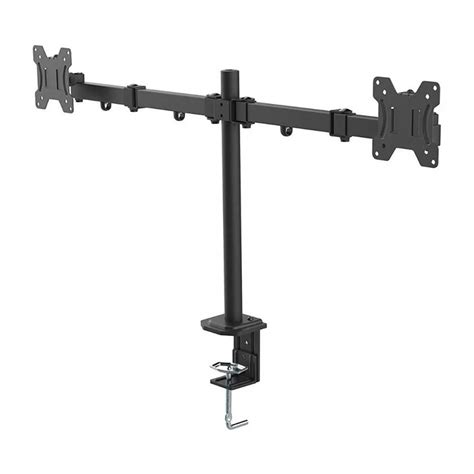 Suporte para 2 monitores articulável Fixação em mesa AR 204 13 a 32