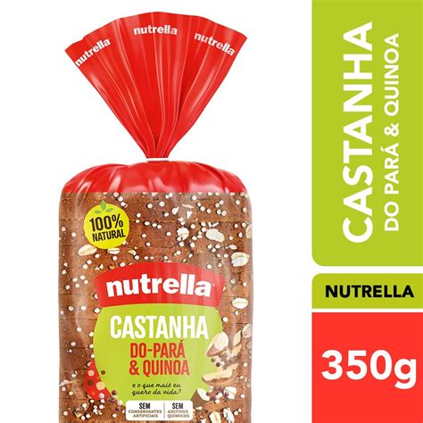 P O Integral Castanha Do Par Quinoa Nutrella Pacote G Clube Extra