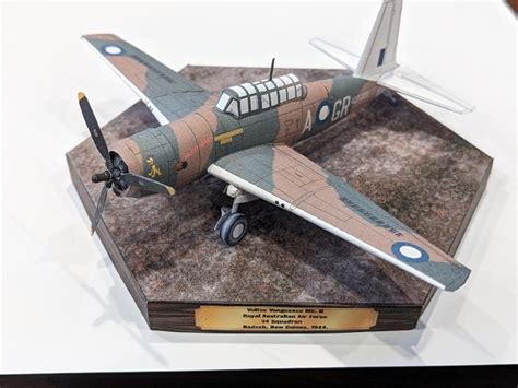 1100 Vultee Vengeance Mkii Mustapha” Raaf Paper Model Ecardmodels