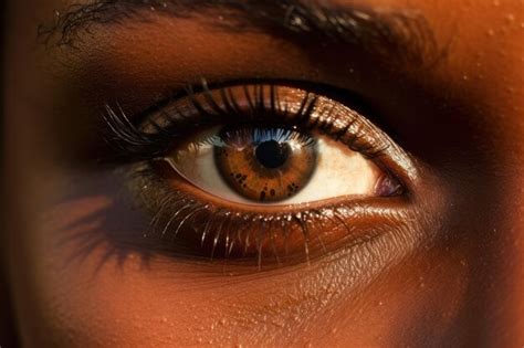 Premium Photo | Close up of an african young womans eye