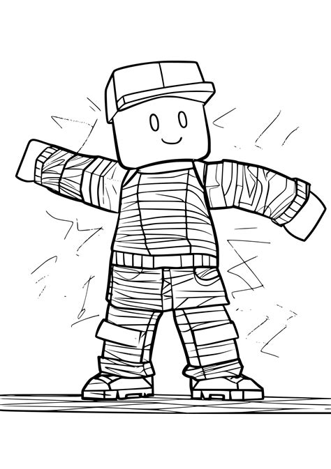 Roblox Coloring Pages - Coloring Page, Roblox, Minecraft, Mha, Robot