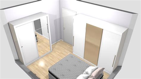 QUARTO De KARINA Planta 3D Mooble