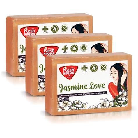 Kesh Nikhar Jasmine Soap Reduces Suntan And Cooling Effect Handmade