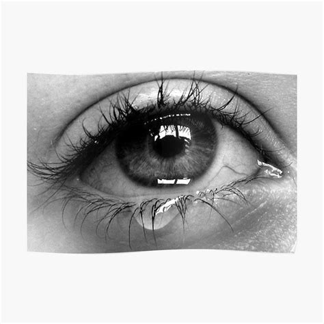 Crying Eye Poster By Abigailminchew Redbubble Crying Eyes Tears