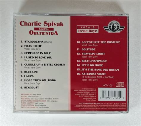 Charlie Spivak His Orchestra Irene Daye Vocals Audio Cd