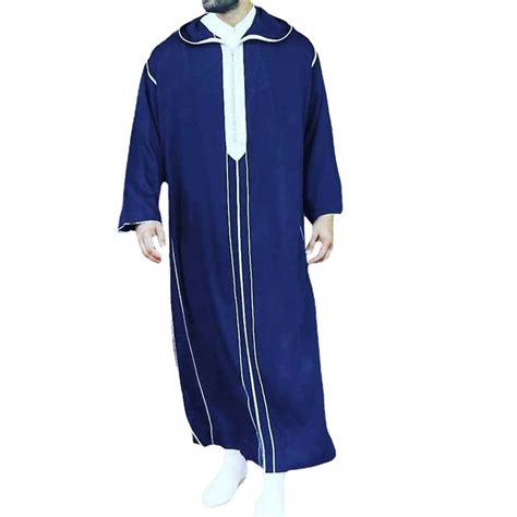 2024 Men Jubba Thobe Islamic Clothing Ramadan Mens Abaya Muslim Robe